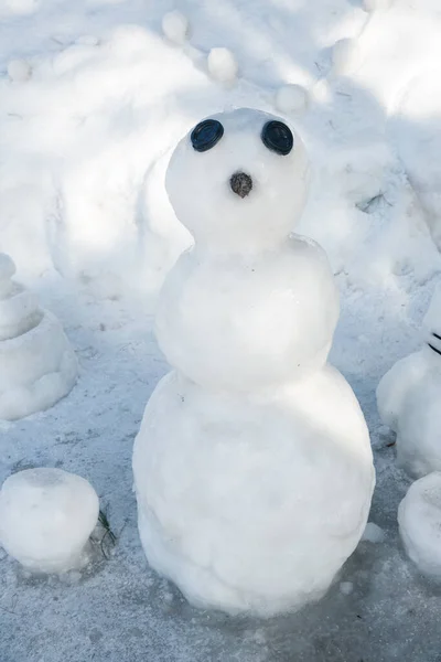 Sneeuwpop Sneeuw — Stockfoto