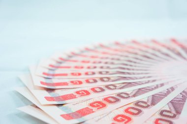 Bir yığın banknota yakın çekim