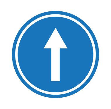 Yol simgesi, vektör illüstrasyonu