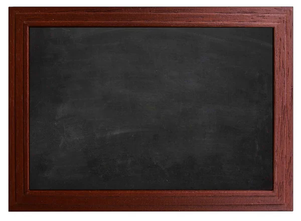 Empty Blackboard Chalk White Background — Stock fotografie