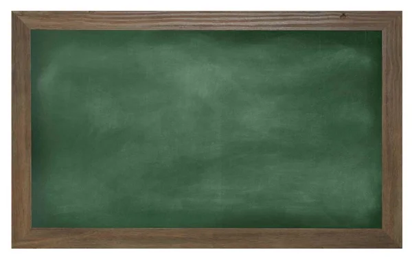 Wooden Blackboard Green Background Isolated White Top View Illustration Empty — 스톡 사진