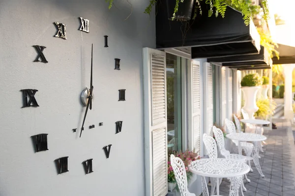 Uhr Wand Dekorative Wanduhr Und Stoffe — Stockfoto