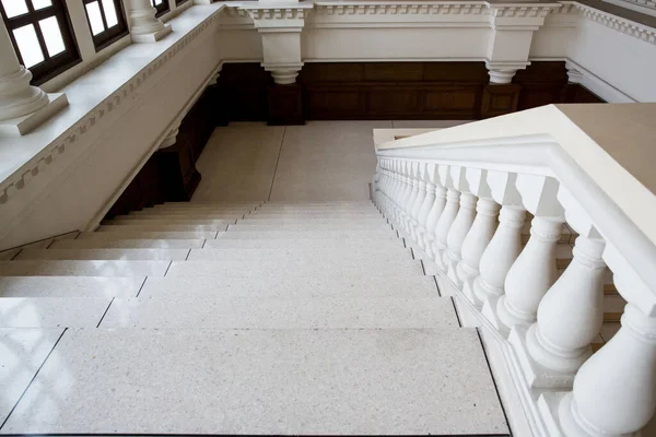 White Baroque Balustrade Interiors — Stock Photo, Image