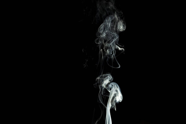 Abstract Smoke on a black background