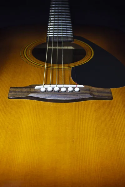 Acoustic Guitar Back Background — Stock Photo, Image