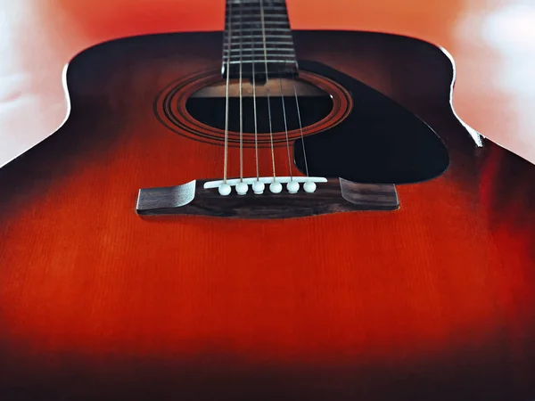 Vintage Acoustic Guitar Part — Stock Photo, Image