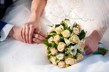 çiçek, buket, aşk, gün, Sevgililer günü, evlilik, arka plan, hymeneal, yüzük, Dekorasyon, kavram, tatil, nesne, kutlama, yaratıcı, altın, çift, nişan,