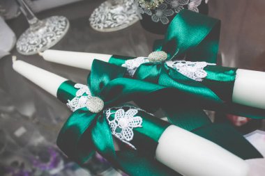 Zarif yemek masası.