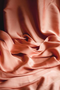 Soyut arka plan lüks kumaş veya sıvı dalga veya grunge ipek kumaş kıvrımları saten kadife malzeme veya lüks Noel arkaplan veya zarif duvar kağıdı tasarımı, arka plan, Pembe İpek Arka plan