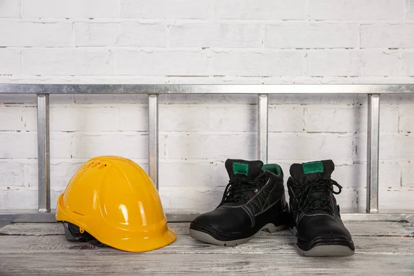 Casco Protector Necesario Para Cualquier Trabajo Construcción — Foto de Stock