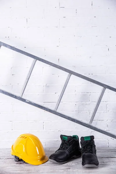 Casco Protector Necesario Para Cualquier Trabajo Construcción — Foto de Stock