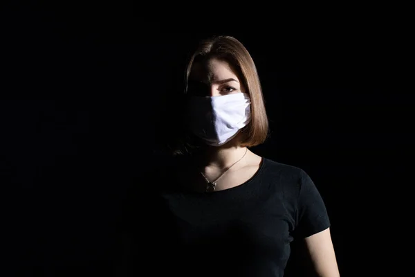 Προστατευτική Αναπνευστική Μάσκα Για Άτομα Που Μειώνει Τον Κίνδυνο Μόλυνσης — Φωτογραφία Αρχείου