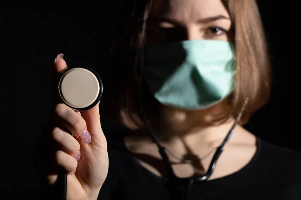 Ochronna Maska Oddechowa Dla Osób Zmniejszająca Ryzyko Zakażenia Wirusami Bakteriami — Zdjęcie stockowe