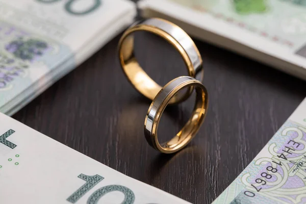 Durante Boda Donde Los Anillos Son Símbolo Veces También Necesario — Foto de Stock