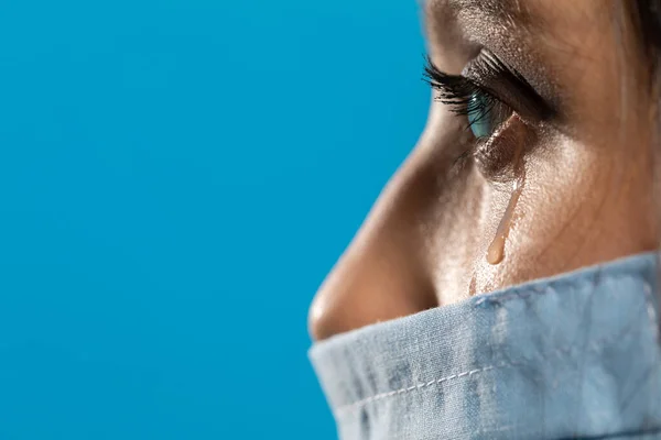 Médico Derramou Uma Lágrima Após Morte Paciente Que Faleceu Tão — Fotografia de Stock