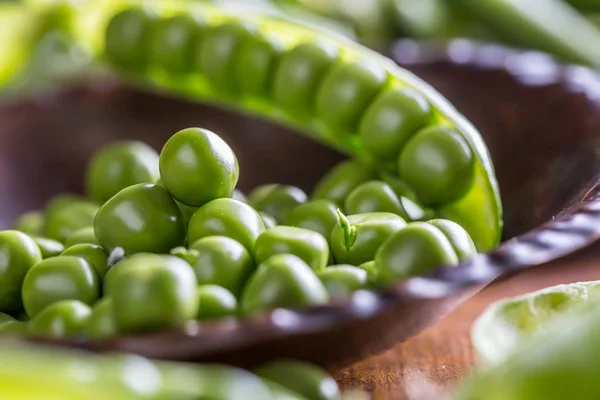 Peas. Green peas.Fresh Homemade Peas