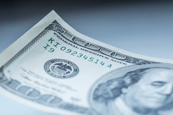 Τραπεζογραμματίων δολαρίων. Αμερικανικά δολάρια μετρητά χρήματα. Χαρτονομίσματα των εκατό δολαρίων — Φωτογραφία Αρχείου