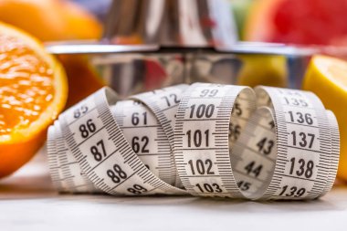 Ölçü birimi teyp ve taze narenciye meyve portakal limon mandalina, limon ve greyfurt kireç