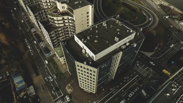 Varşova'daki bir yapı taşı olarak havadan görünümü