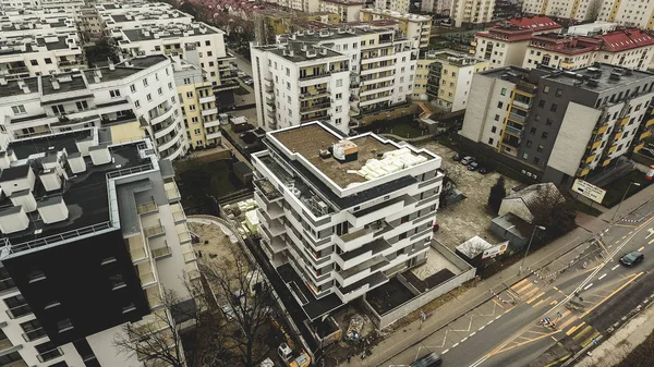 Varşova'daki bir yapı taşı olarak havadan görünümü