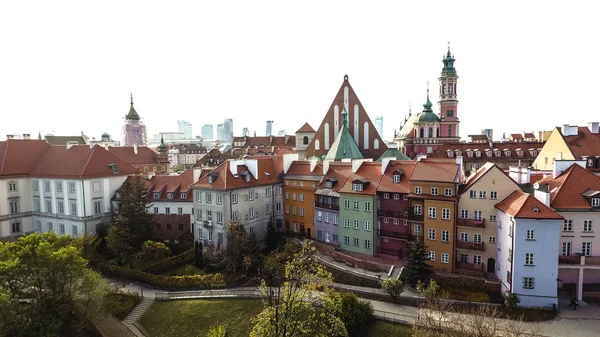 Old Town Varşova havadan bir görünüm