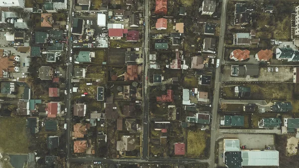 Kasabada havadan görünümü