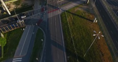 Bir çevre yolu havadan çekim
