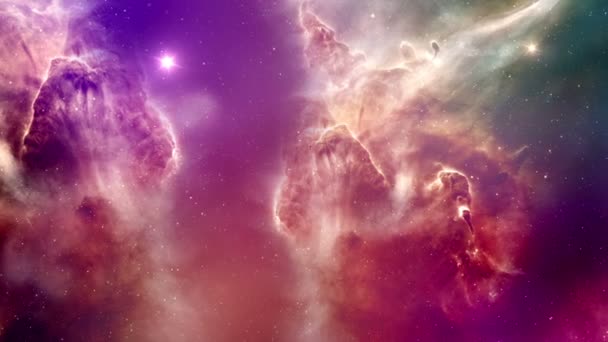 Formations de couleurs dans l'espace — Video