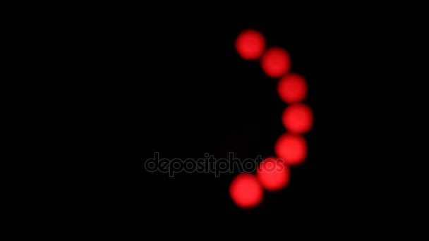 Red orbs circling — Stock Video