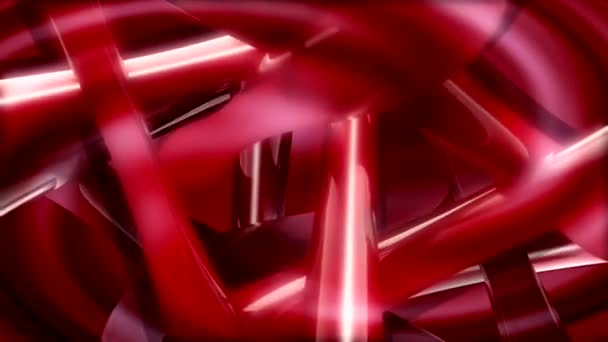 Sacudiendo forma abstracta roja — Vídeo de stock