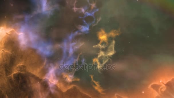 Space nebula background — Stock Video