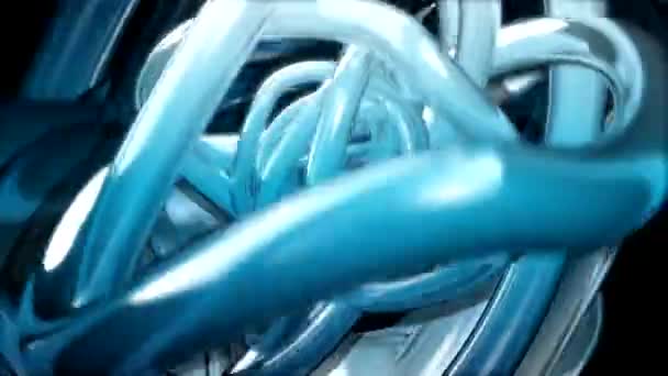 Spinning blue abstract — Stock Video