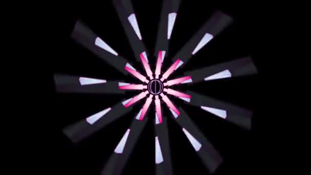 Looping pinwheel zoom — Stock Video