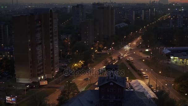 Vita serale della città. Mosca — Video Stock