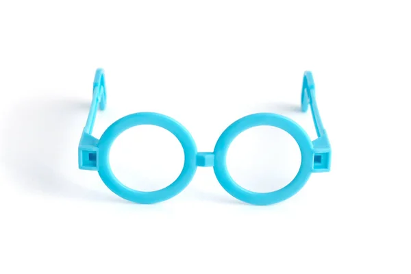 Funny baby toy lunettes rondes isolées sur fond blanc — Photo