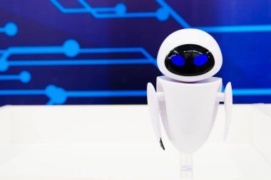 Belgorod, Rusya, 15 Nisan, 2018-sergi robotlar. Havva robot