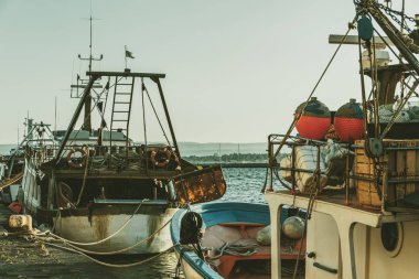 Bağlantı noktası Ortigia İtalyan tekneler yanaştı