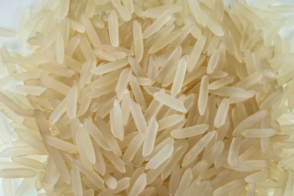 Gros Plan Sur Les Grains Riz Jasmin Une Des Variétés — Photo