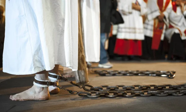 Procesión que tiene lugar el viernes de Pascua en Civitavecchia. T — Foto de Stock