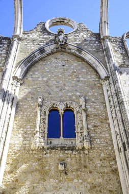 Lisbon, ünlü manastır carmo iç