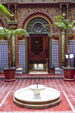 Lisbon, bir eski Arap tarzı binanın iç