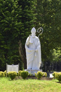 Valentine's day. Statue of Saint Valentine