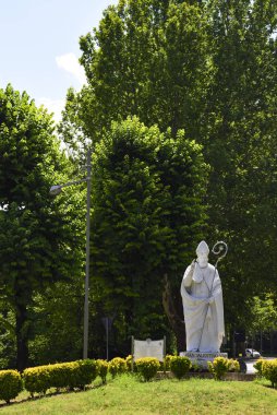 Valentine's day. Statue of Saint Valentine