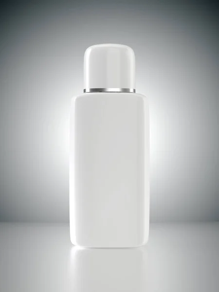 şişe şampuan 3d çizim