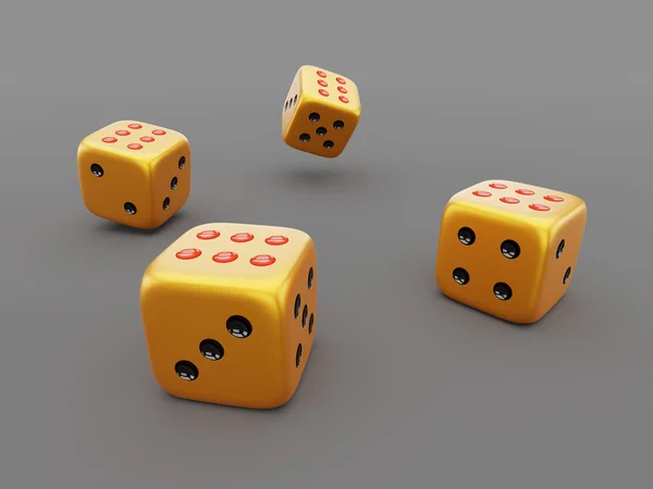 Dice 3D иллюстрация — стоковое фото