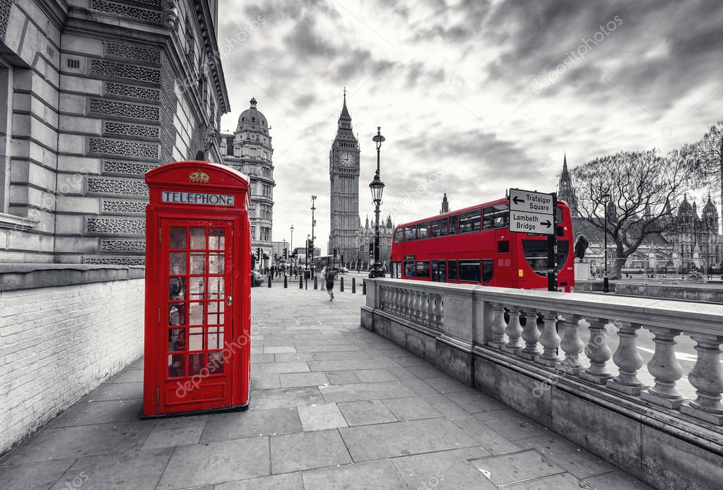 Red Telephone Booth in London