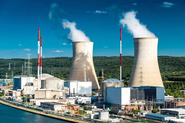 Central Nuclear Tihange Imagen De Stock