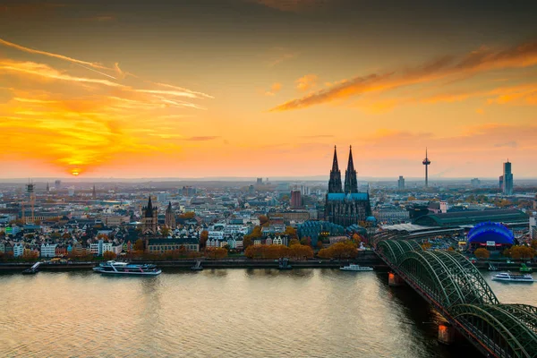 Кёльнский Городской Пейзаж Германии — стоковое фото