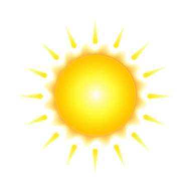 Güneş hava simgesi
