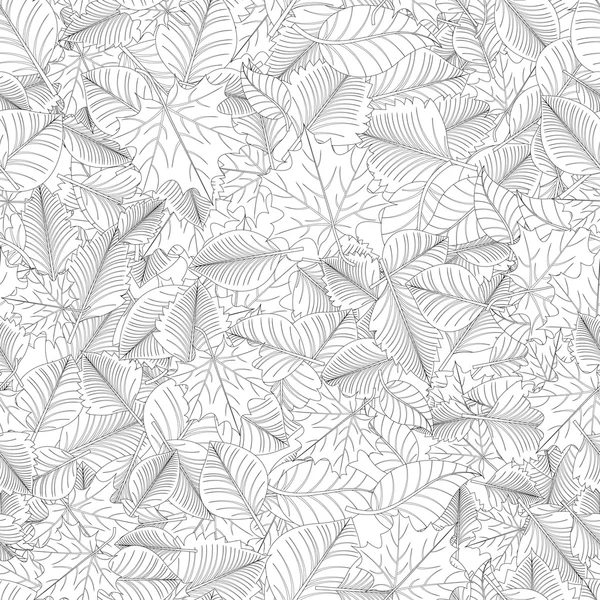 Sömlösa höstlöv mönster — Stock vektor